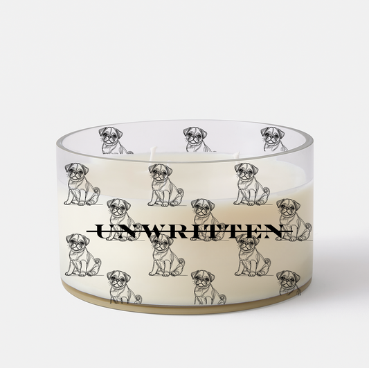 Pug Container Candle