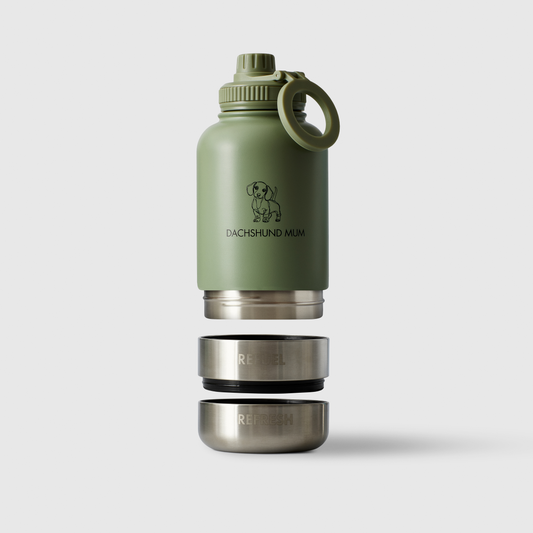 Fetch Flask | 3-in-1 Travel Bottle | Sage Green