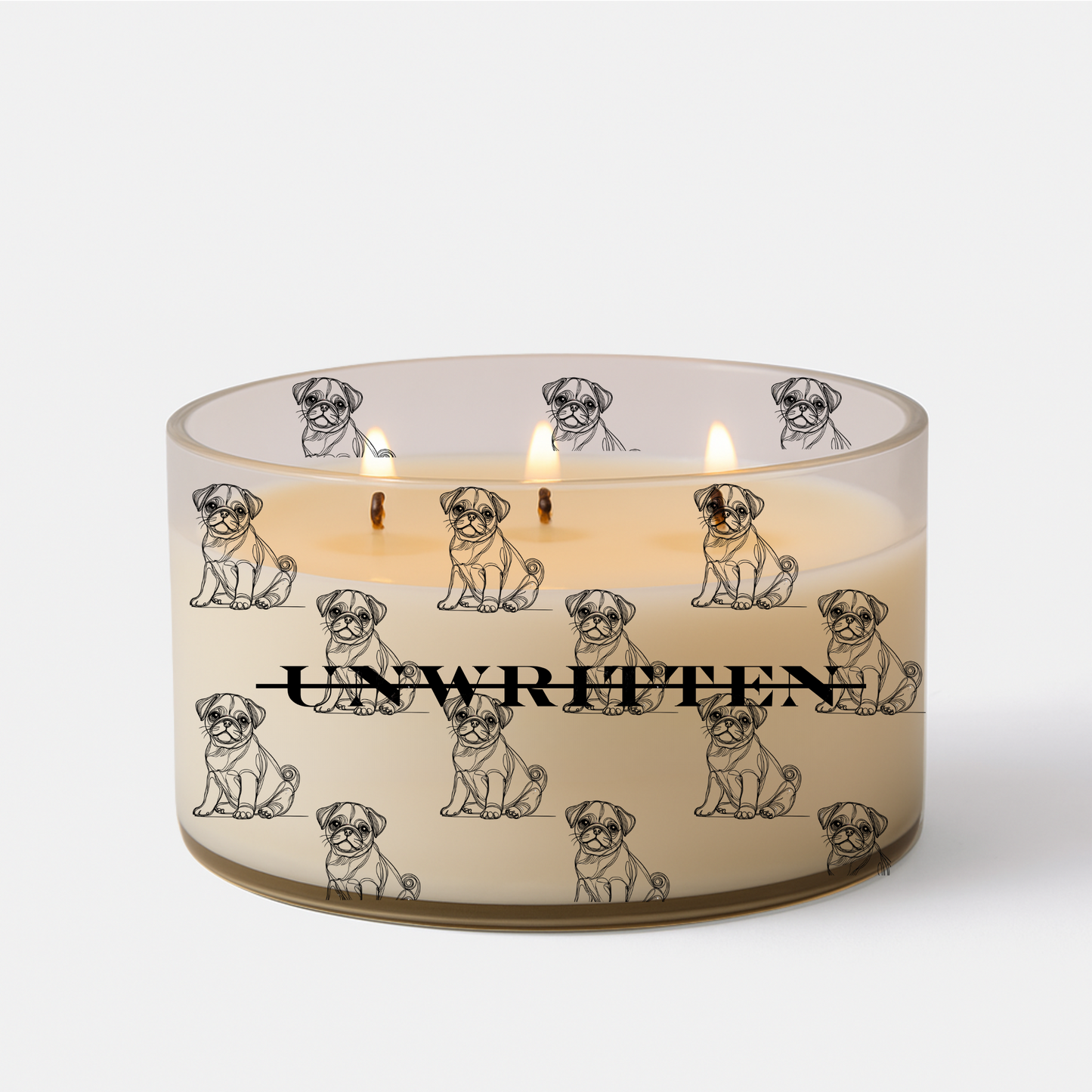 Pug Container Candle