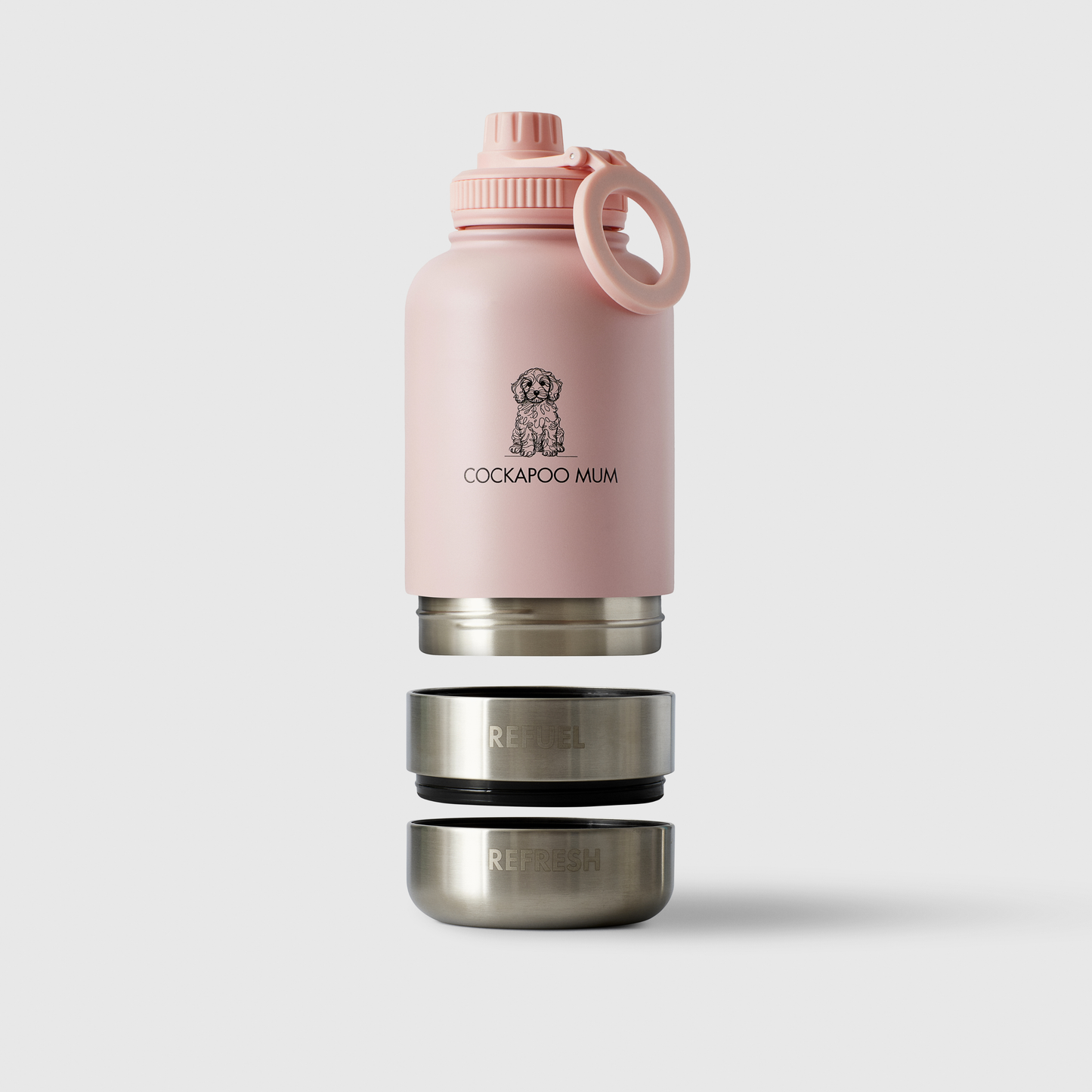 Fetch Flask | 3-in-1 Travel Bottle | Blush