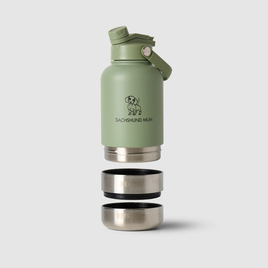 Fetch Flask | 3-in-1 Travel Bottle | Sage Green