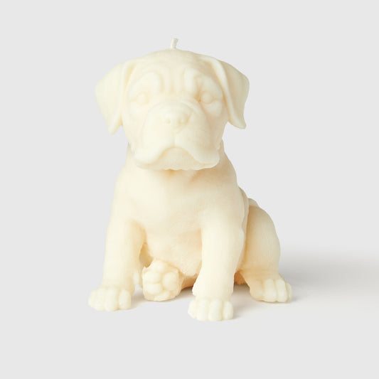 Bobbie The Boxer Puppy Candle