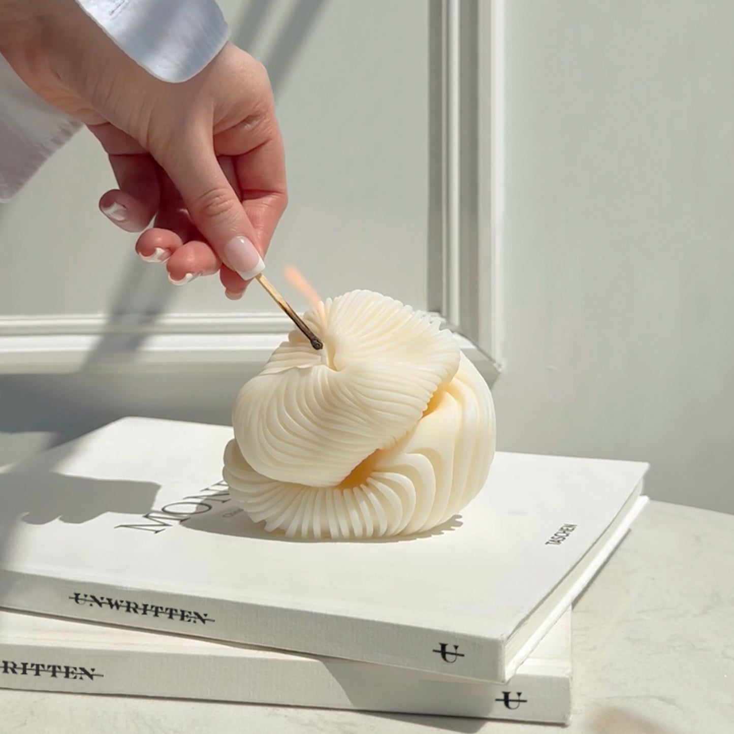 Mushroom Coral Candle