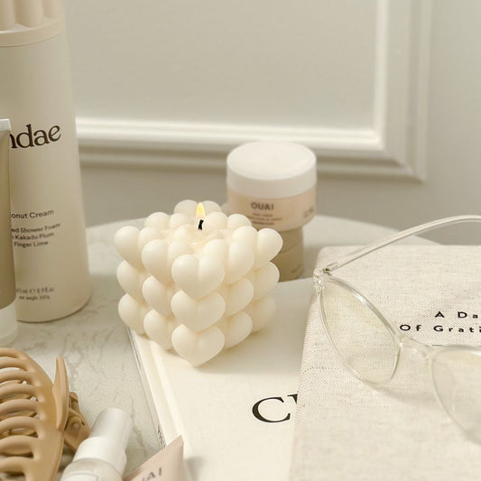 Heart Cube Candle