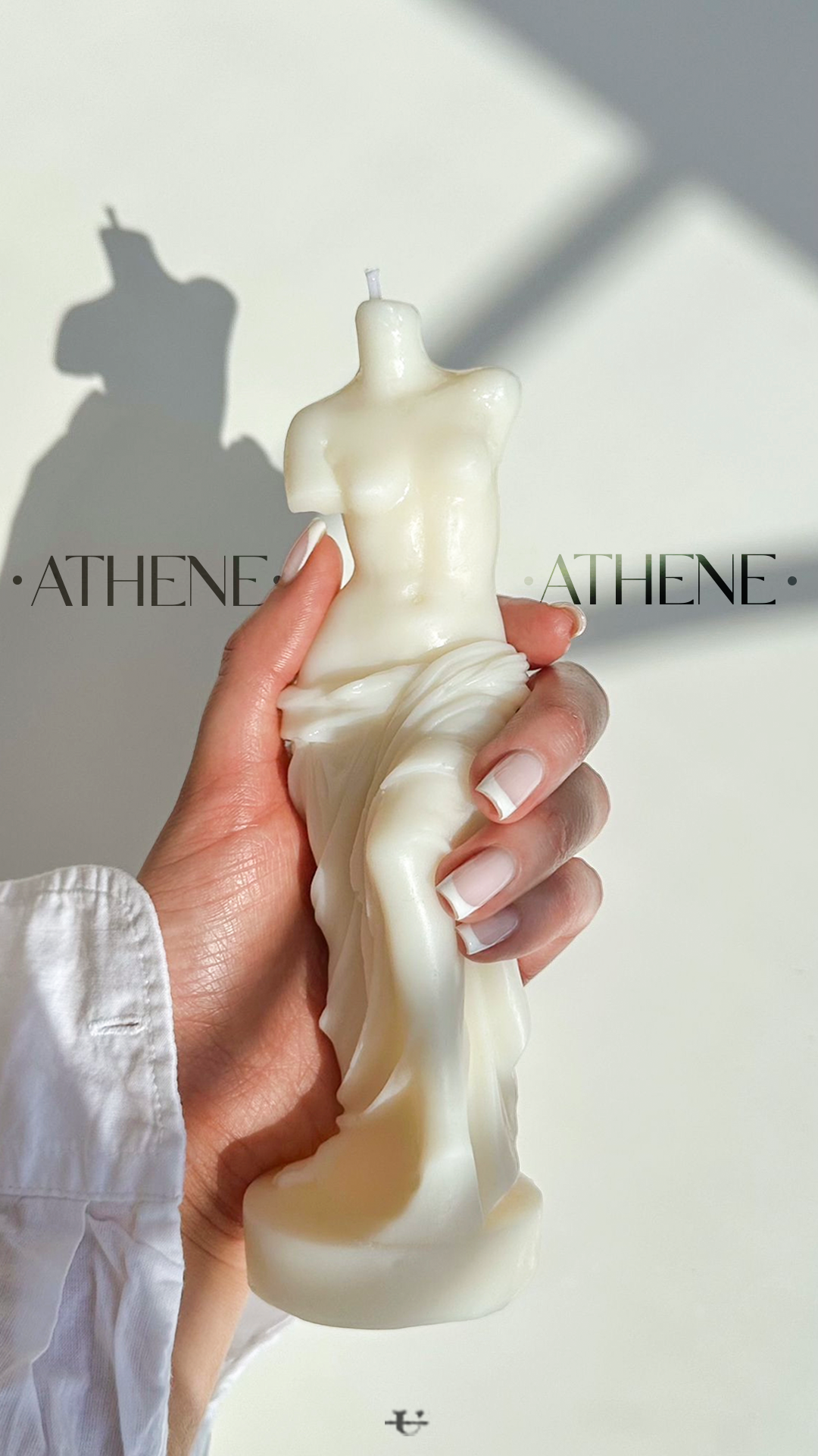 Athene Goddess Candle