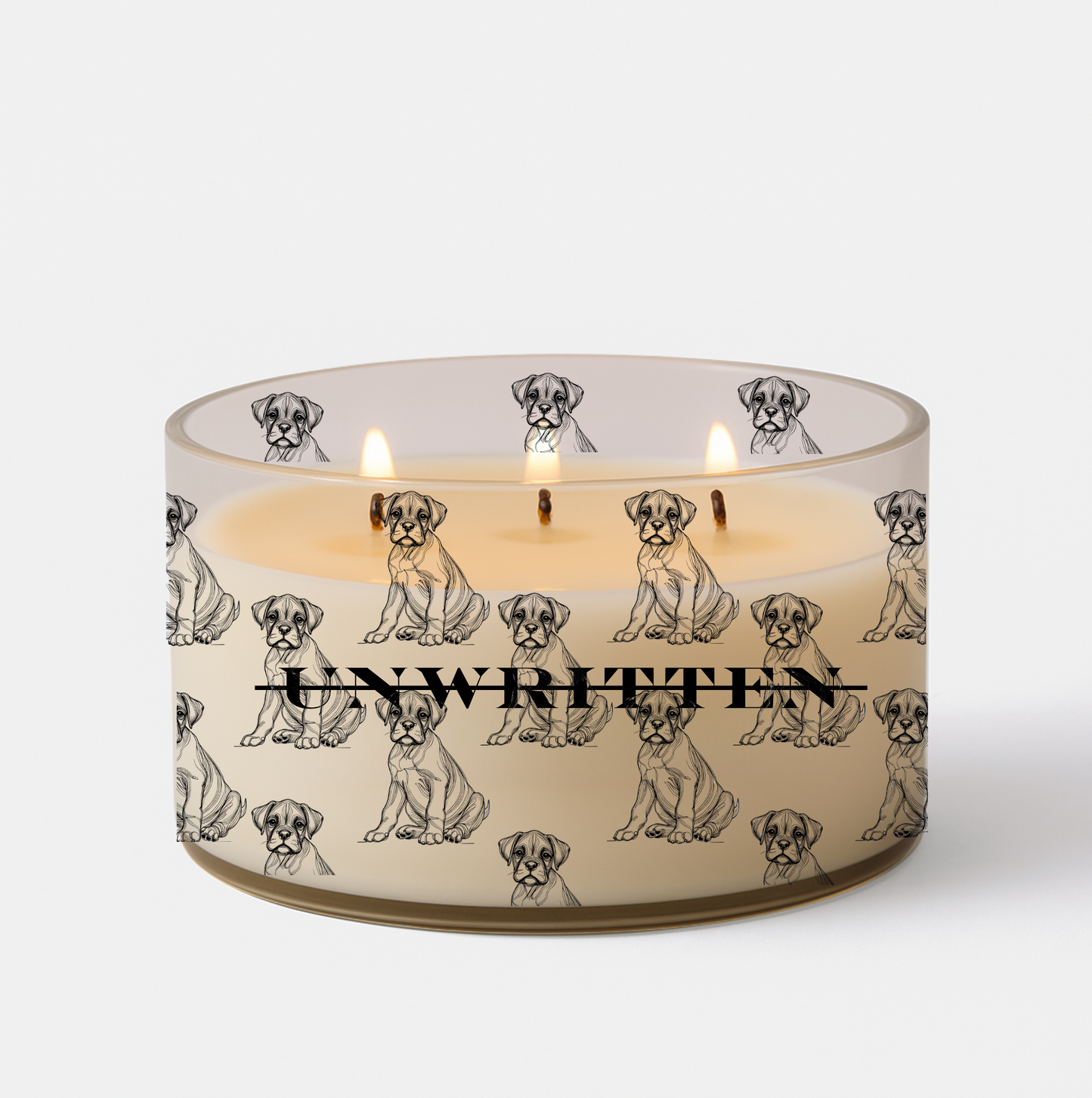 Boxer Puppy Container Candle