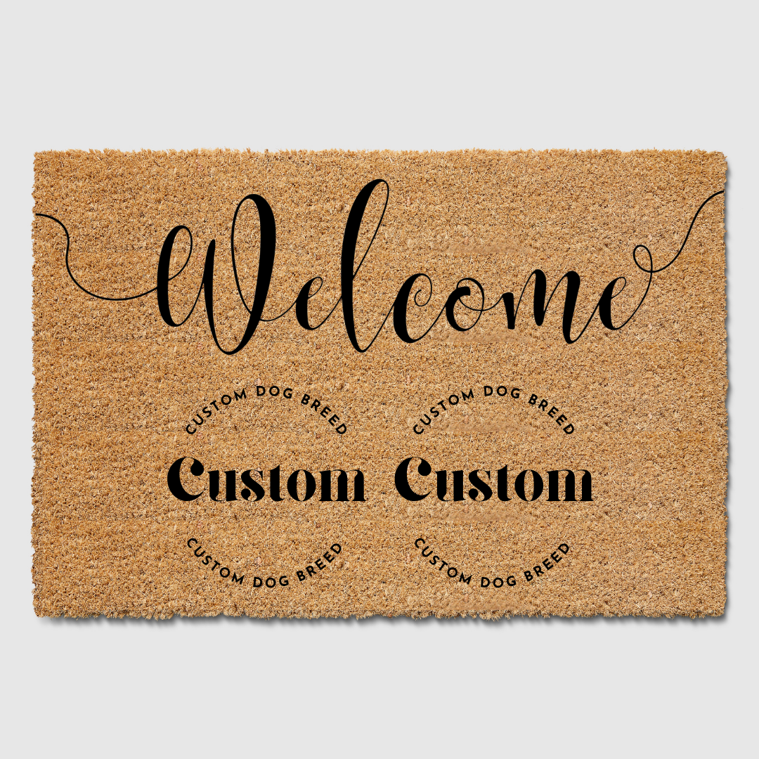 Custom Duo Dog Breed Doormat
