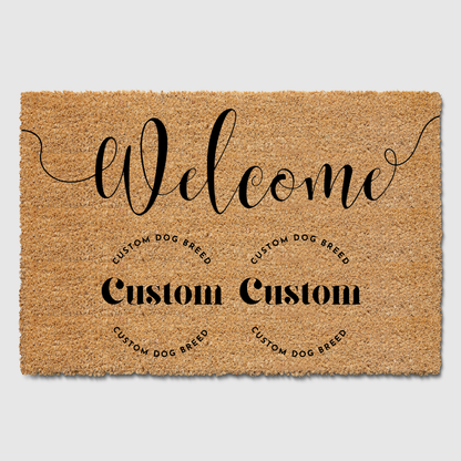 Custom Duo Dog Breed Doormat