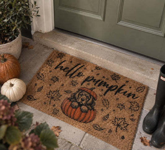 Hello Pumpkin Doggy Doormat