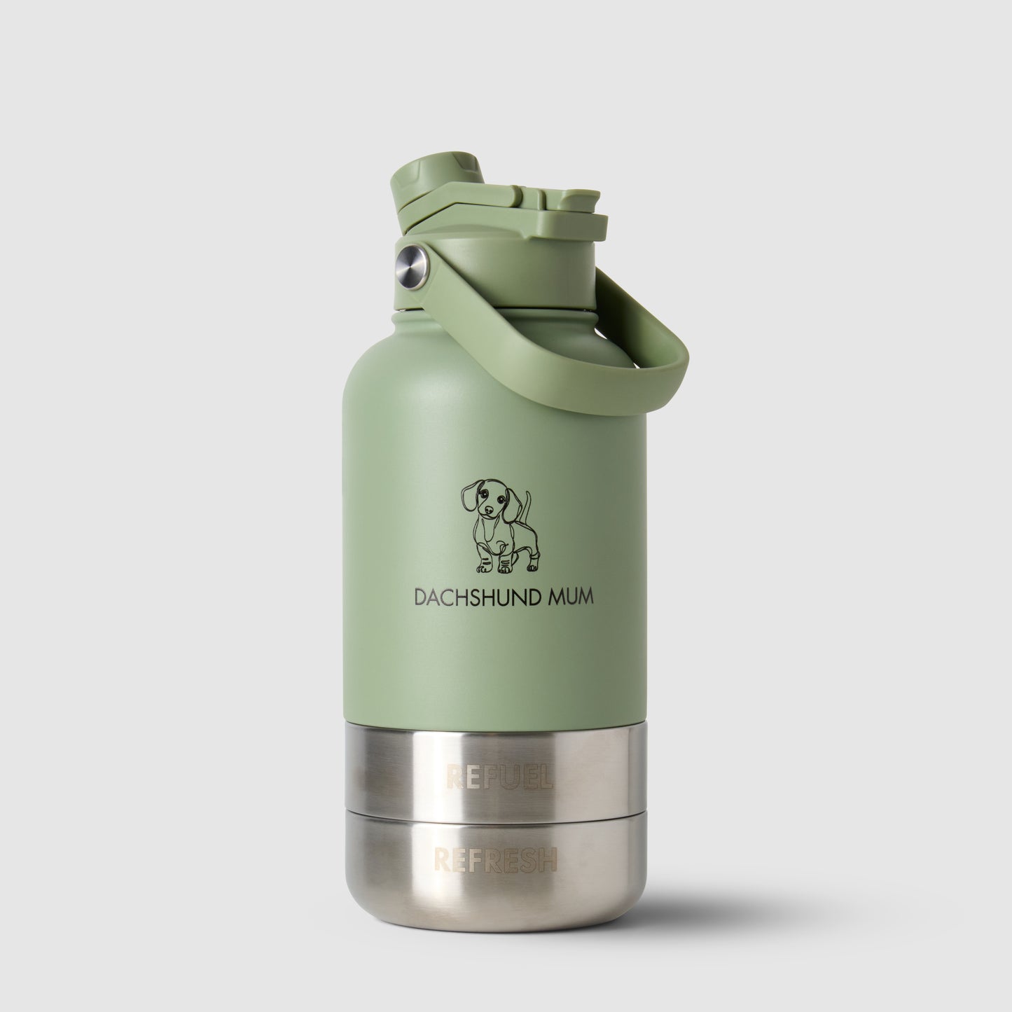 Fetch Flask | 3-in-1 Travel Bottle | Sage Green