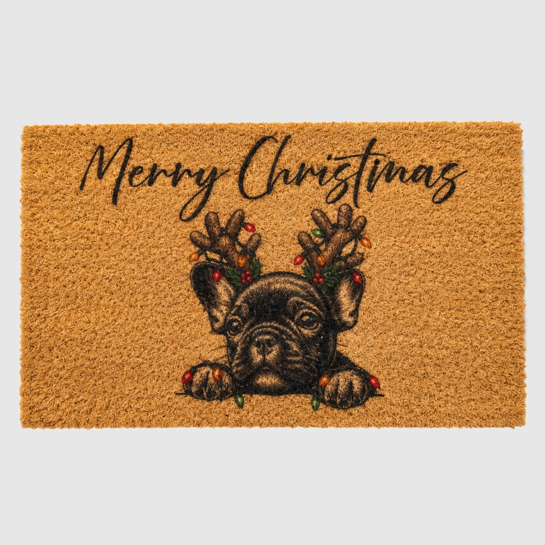 Merry Christmas Reindeer Doggy Doormat