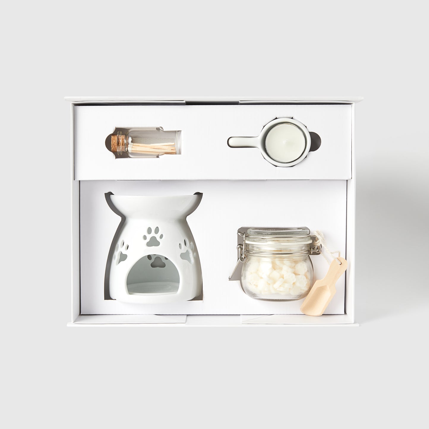 Paw Print Wax Melt Burner Gift Set