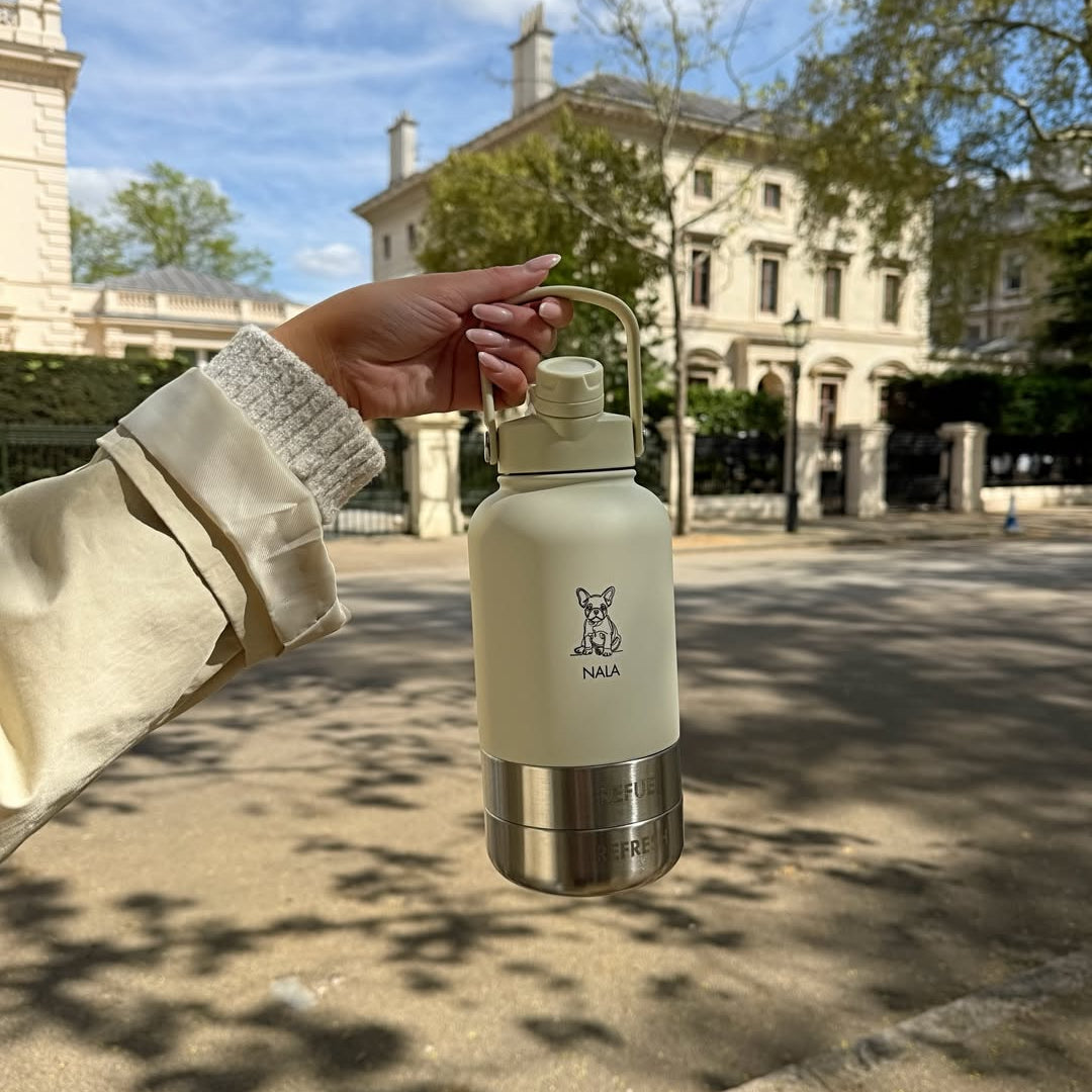 Fetch Flask | 3-In-1 Travel Bottle | Oat