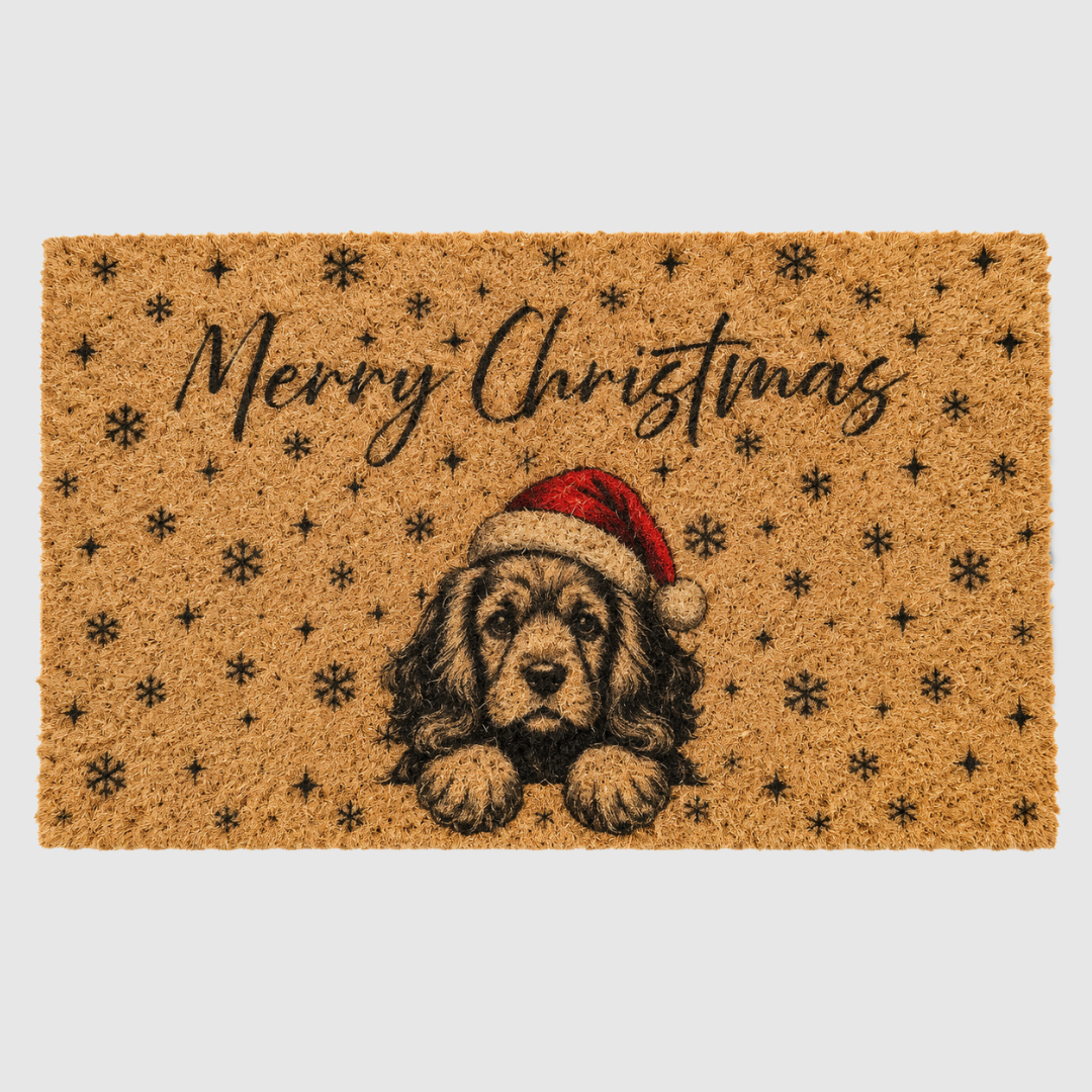 Merry Christmas Doggy Doormat